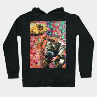 Psychedelic Fish and Diver Hoodie